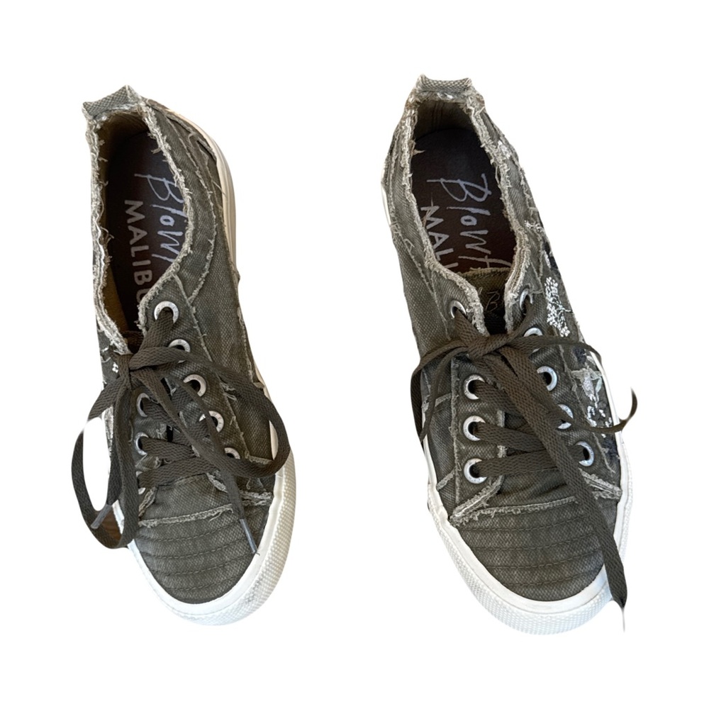 Blowfish Olive Canvas Sneakers 8